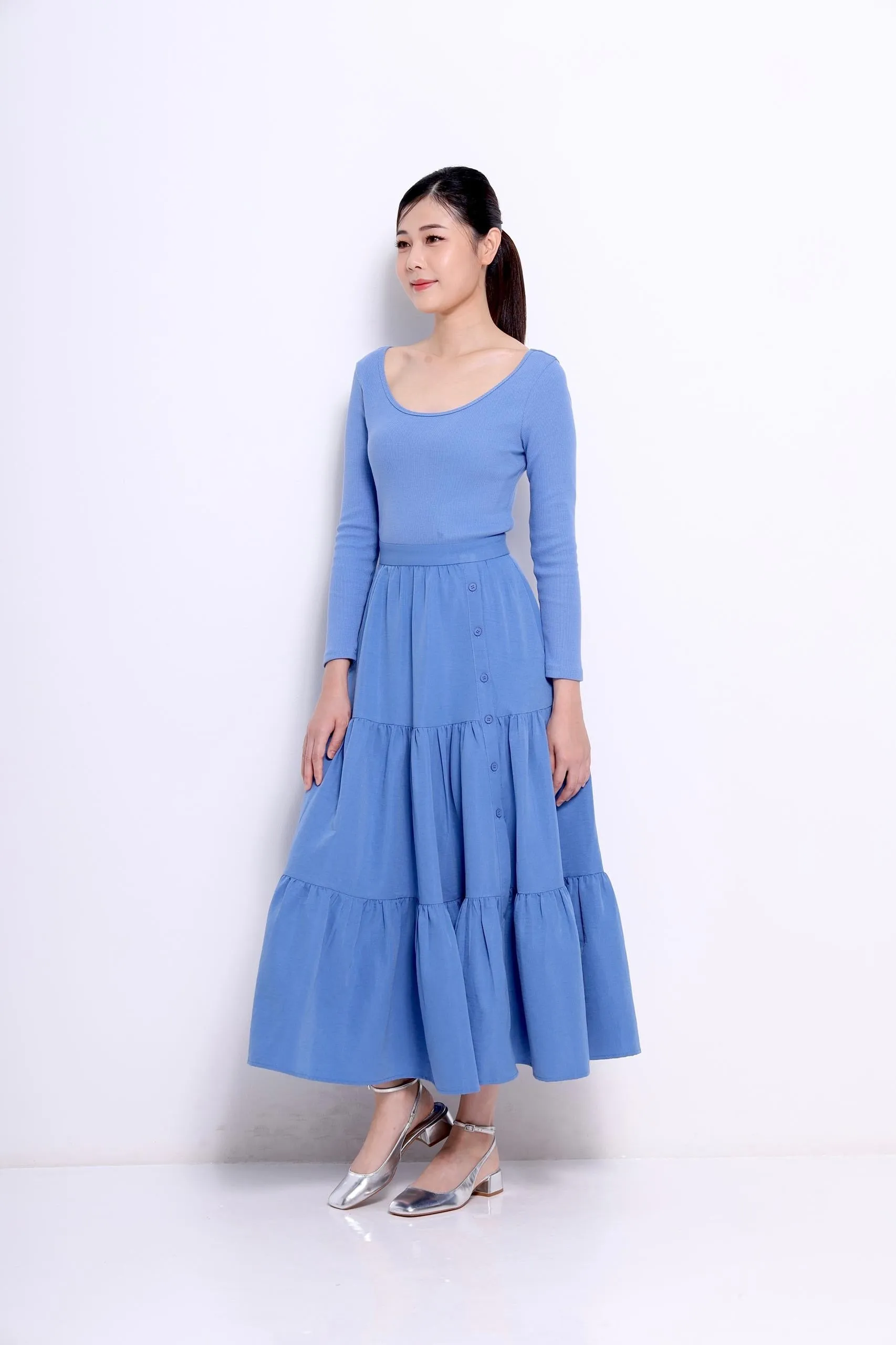 Lia Layered Knitted Dress