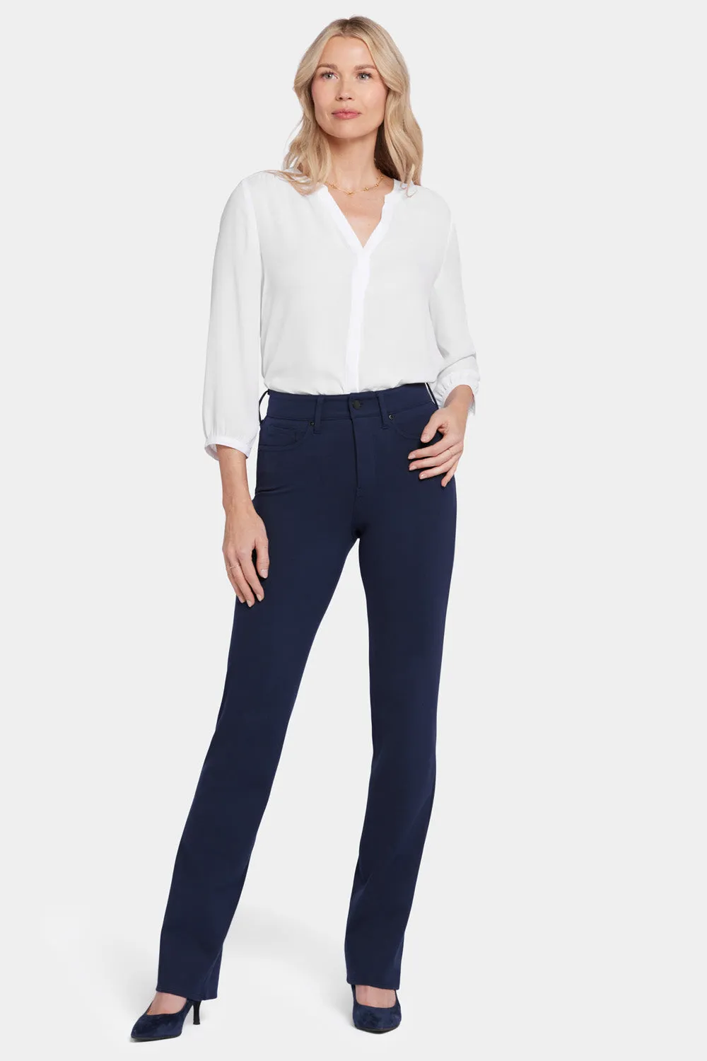 Marilyn Straight Pants - Oxford Navy