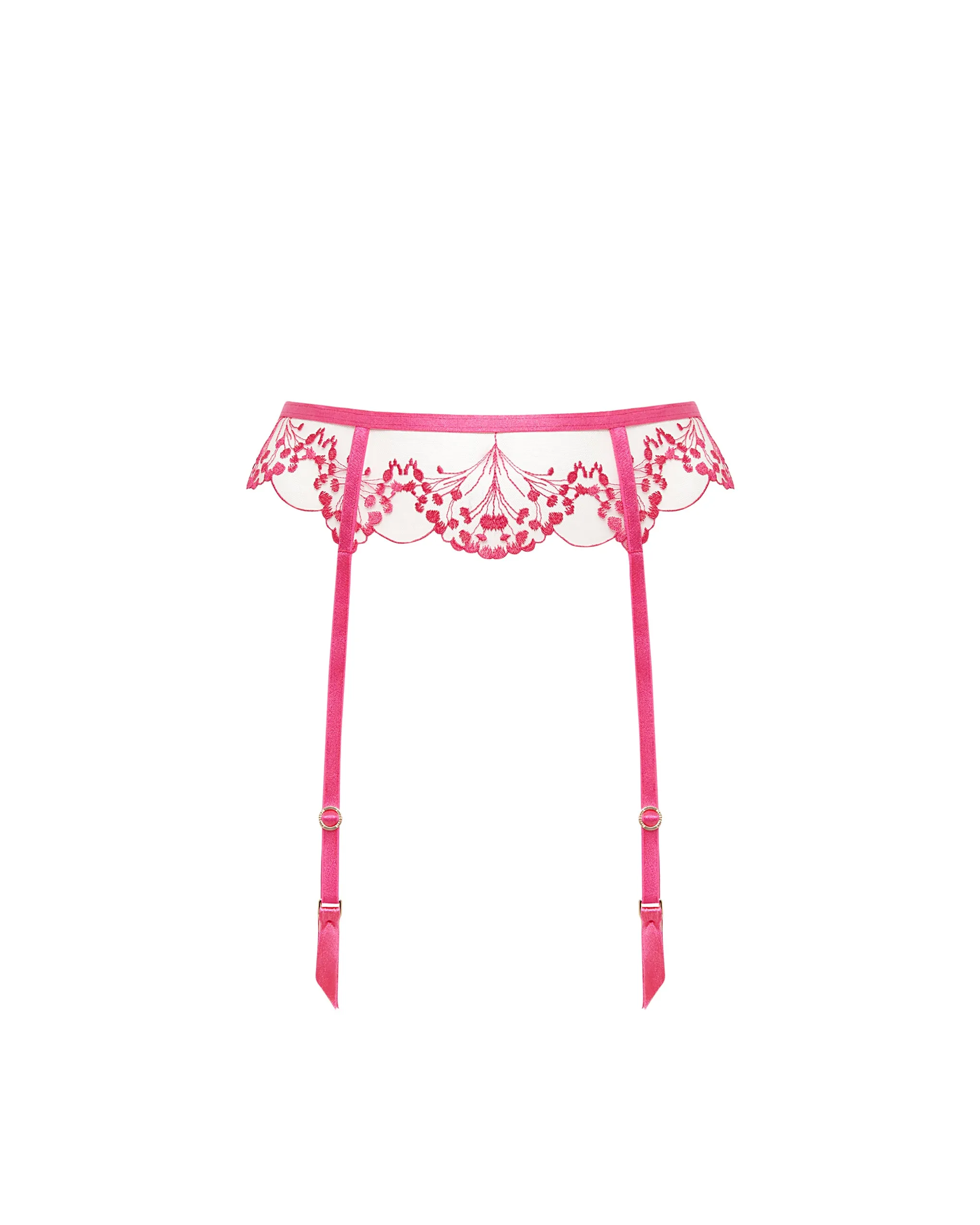 Marisa ECO Suspender Fuchsia Pink/Sheer