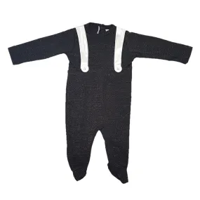 Martino - Metallic Suspender Boys Babygrow