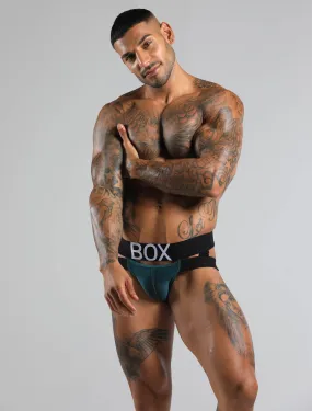 Mens Suspender Jockstrap 2.0: With Bounce - Chicago Green