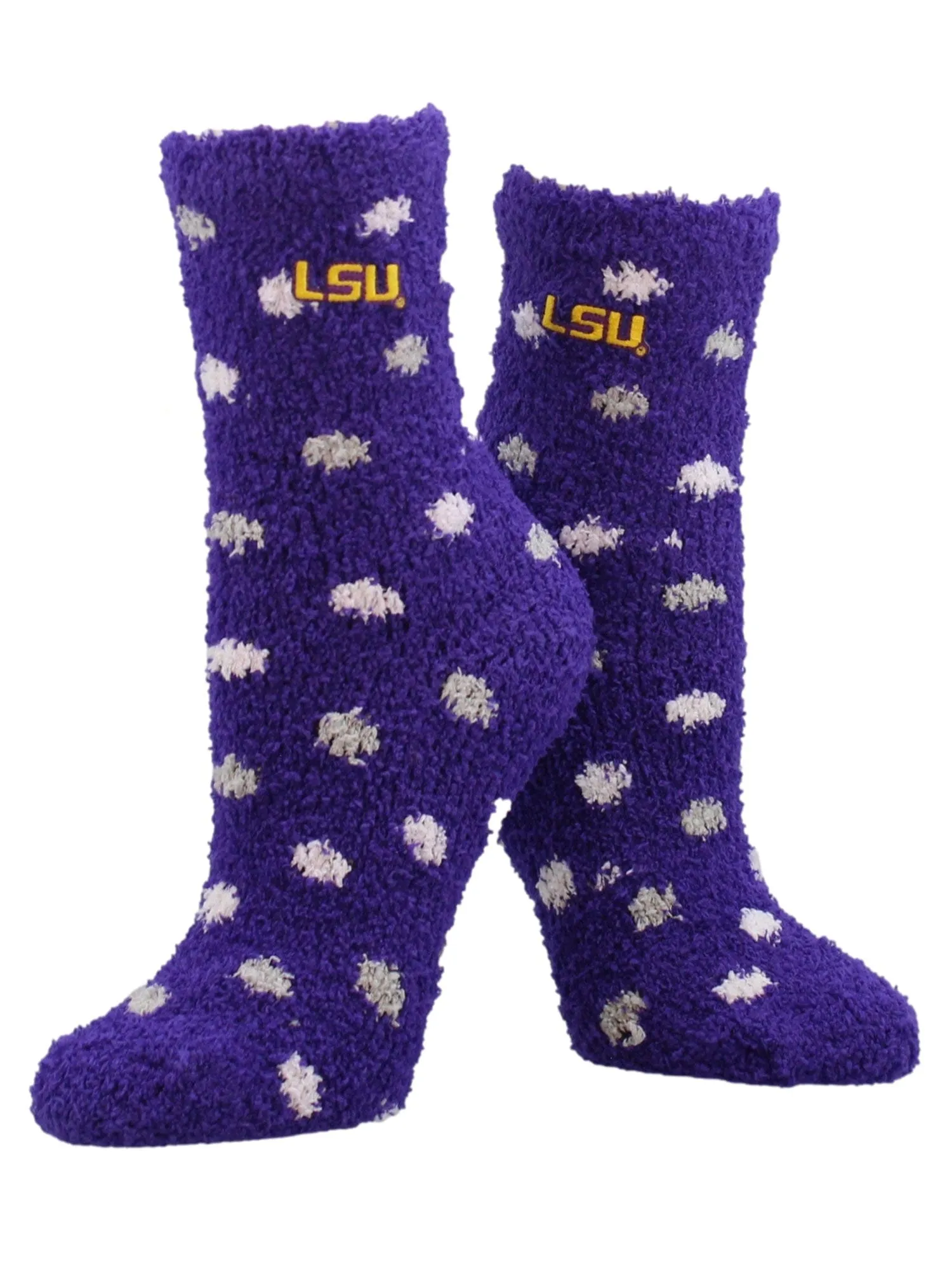 NCAA College Fuzzy Socks For Women & Men, Warm and Cozy Socks Womens Licensed University Sock