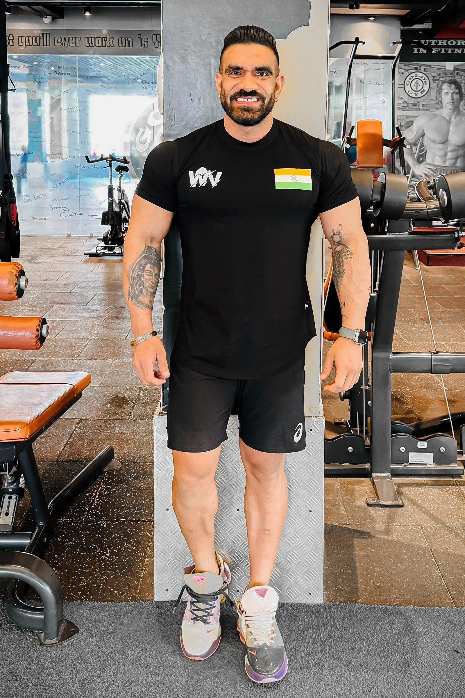 OFFICIAL INDIA SPORTS ATHLETE T-SHIRT (BLACK)