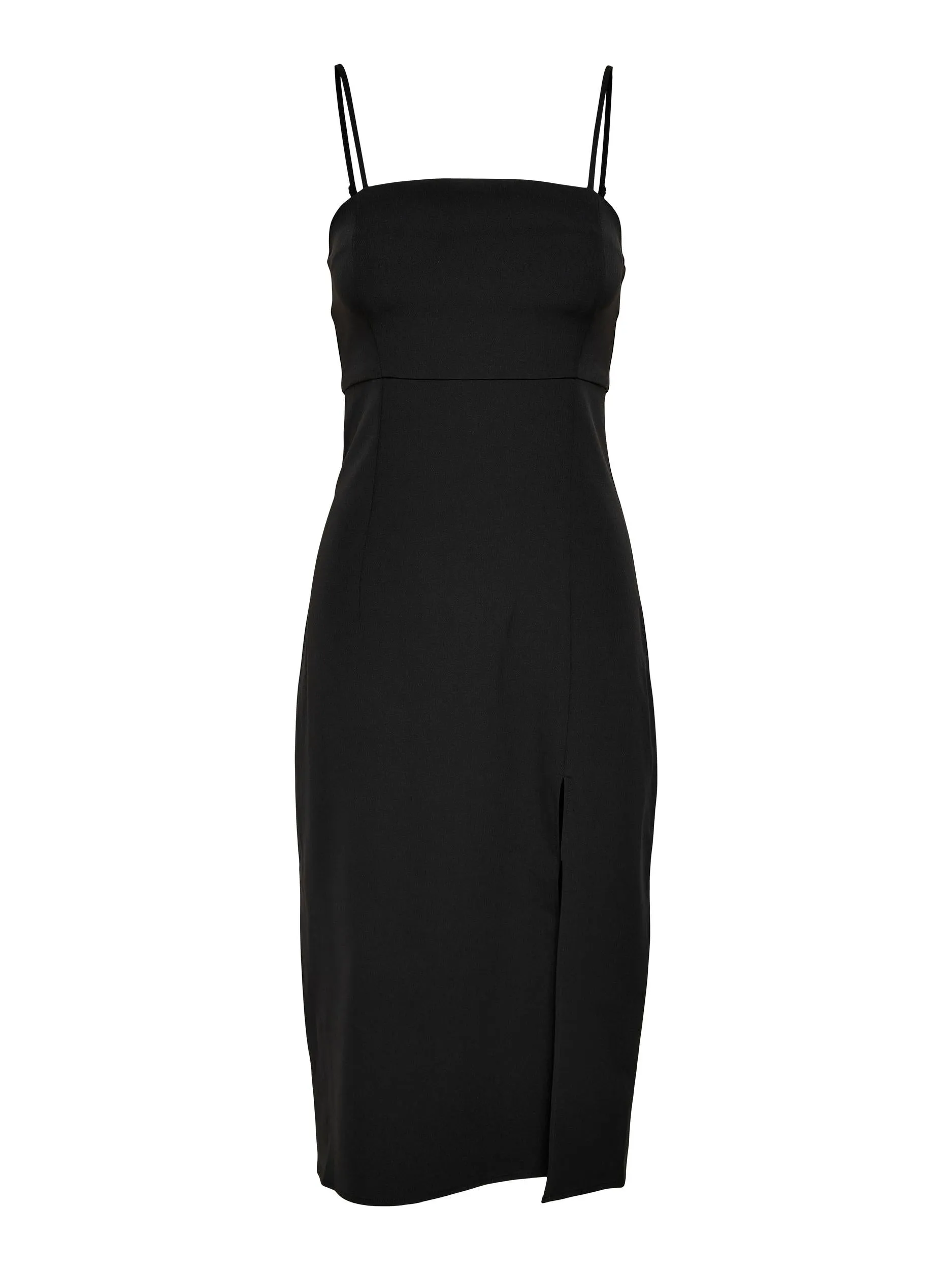 ONLY SLIM SLIT DRESS IN BLACK