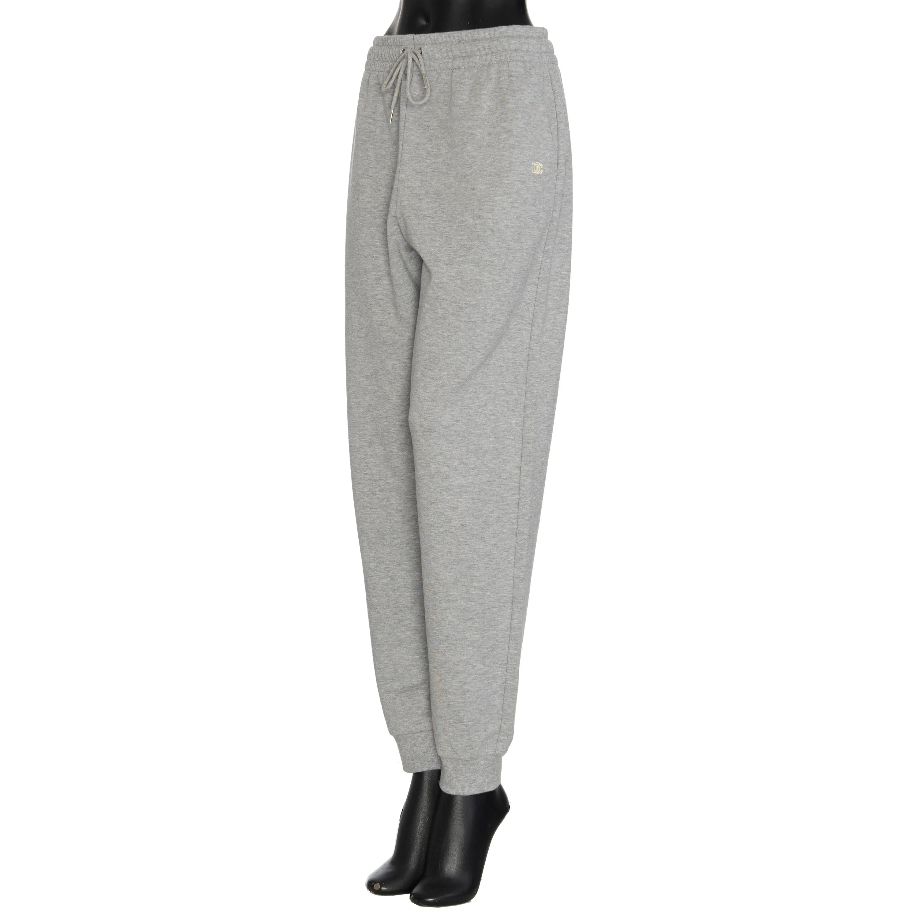 "Triomphe" Track Pants In Grey Cotton & Cashmere