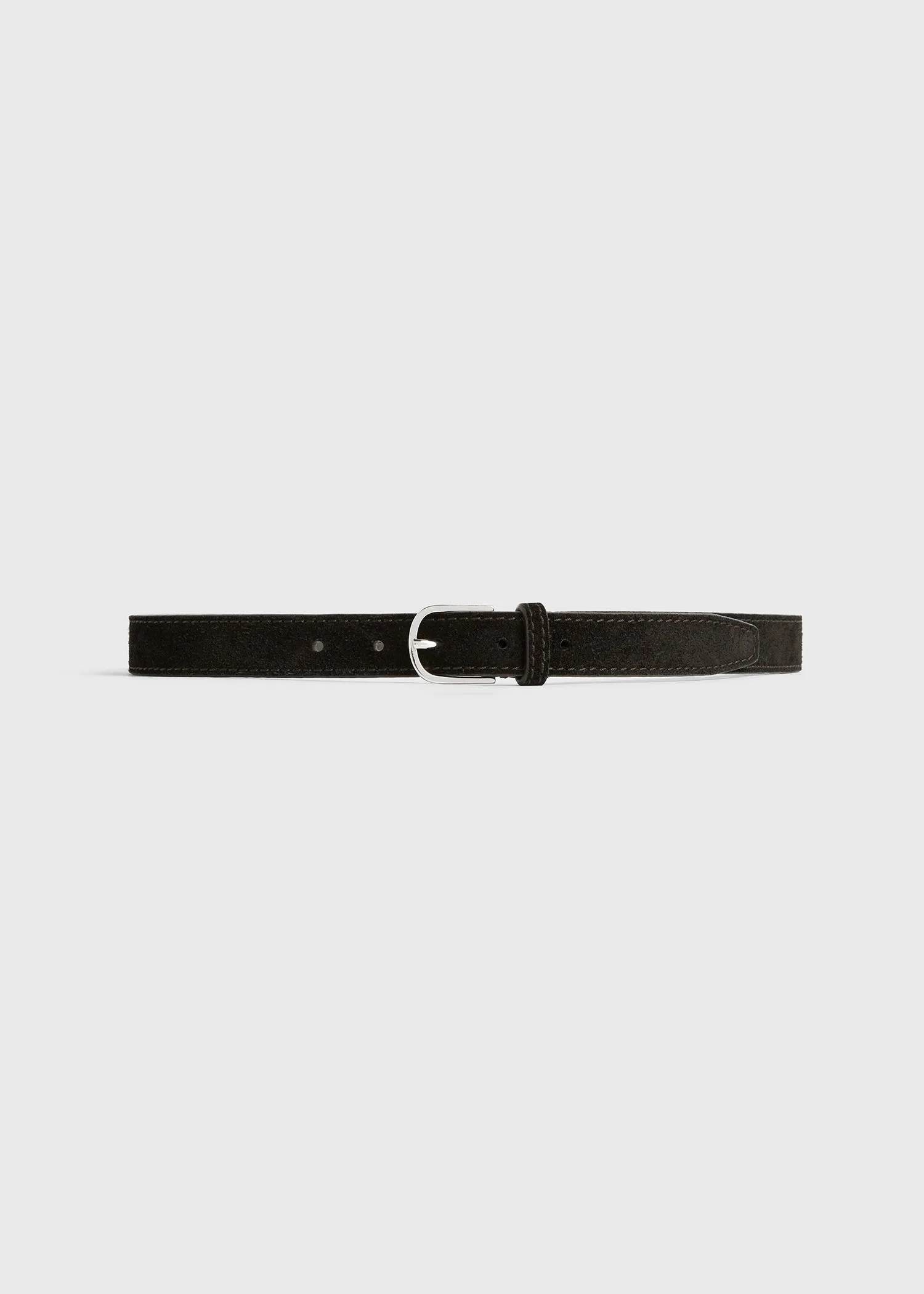 Slim trouser belt espresso