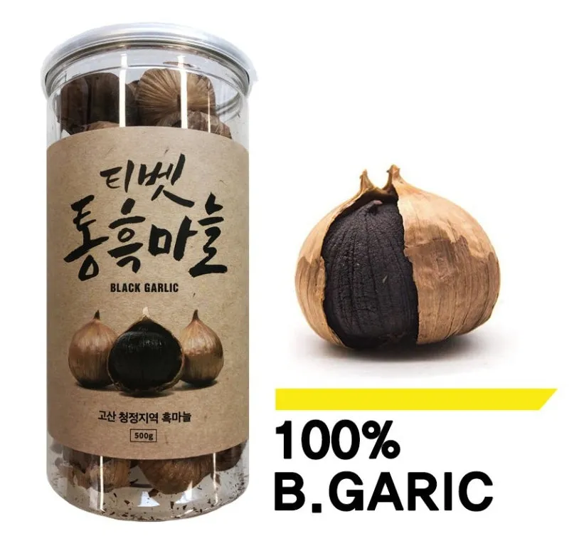 Tibet 100% Black Whole Peral Garlic 500g Korean Health Organic Gourmet Food Fatigue Blood Circulation Immunity