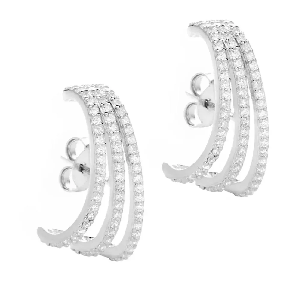 Triple Suspender Earrings