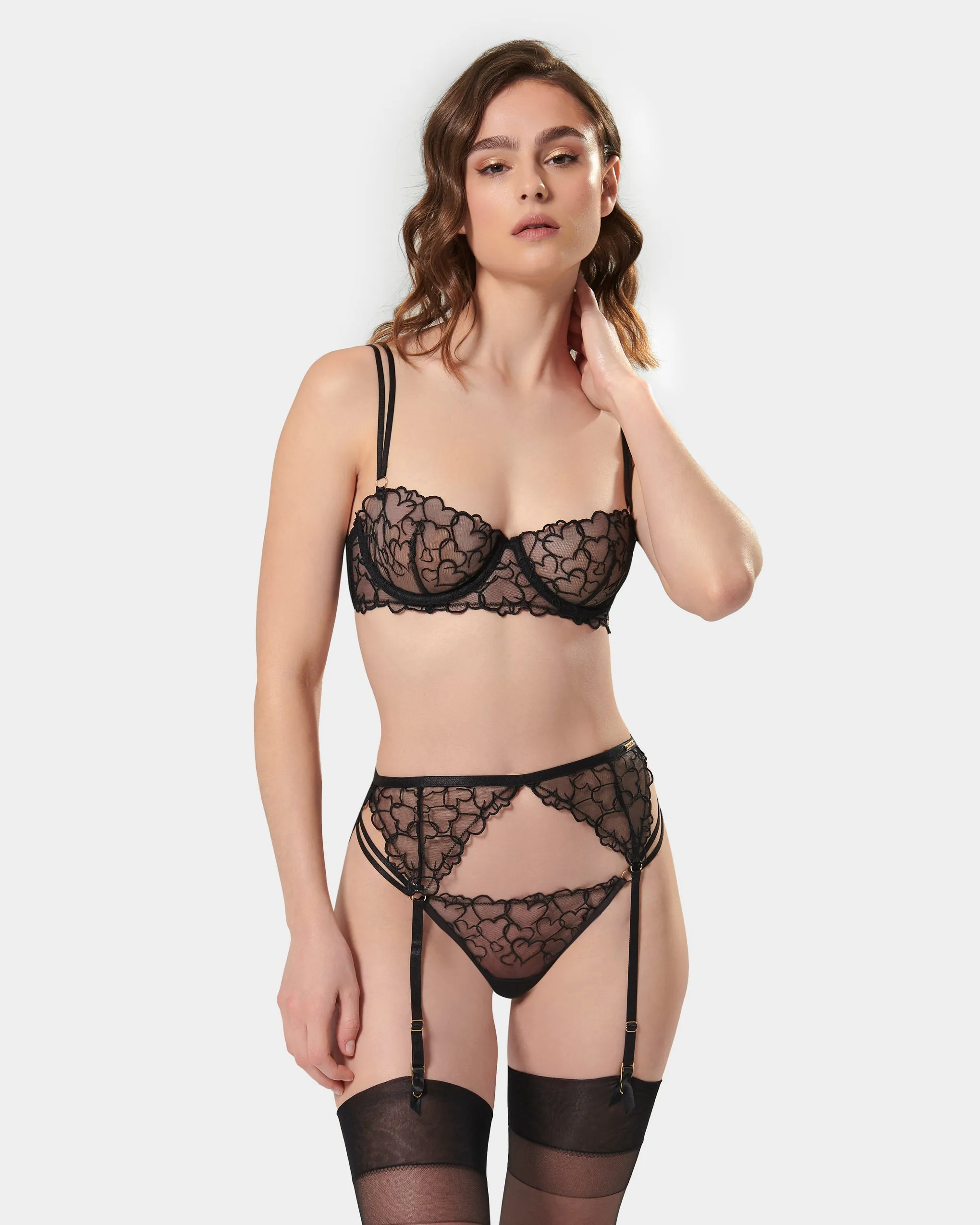 Valentina Suspender Black